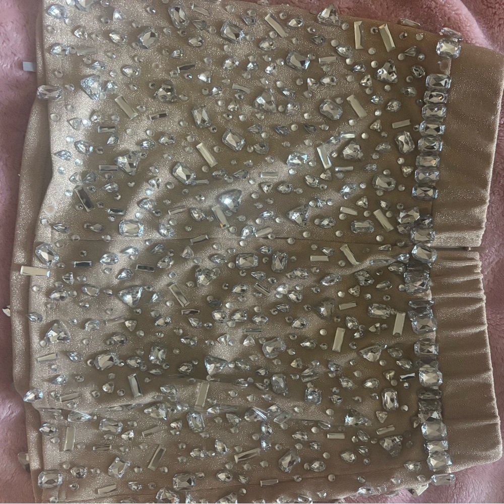 Gold Embellished Skirt